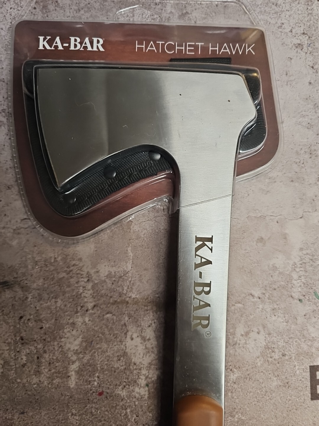 1 x KA-BAR Hawk Hatchet 4.75" Blade with Sheath - Coyote Brown - BRAND NEW KABAR