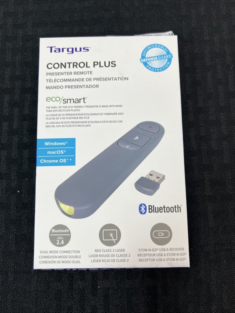 Targus Control Plus Dual Mode Antimicrobial - Eco/Smart Laser Presenter