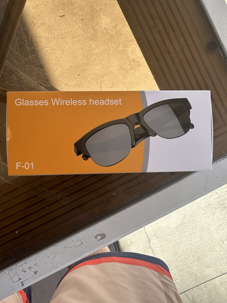 F-01 Bluetooth Wireless Headset Smart Glasses