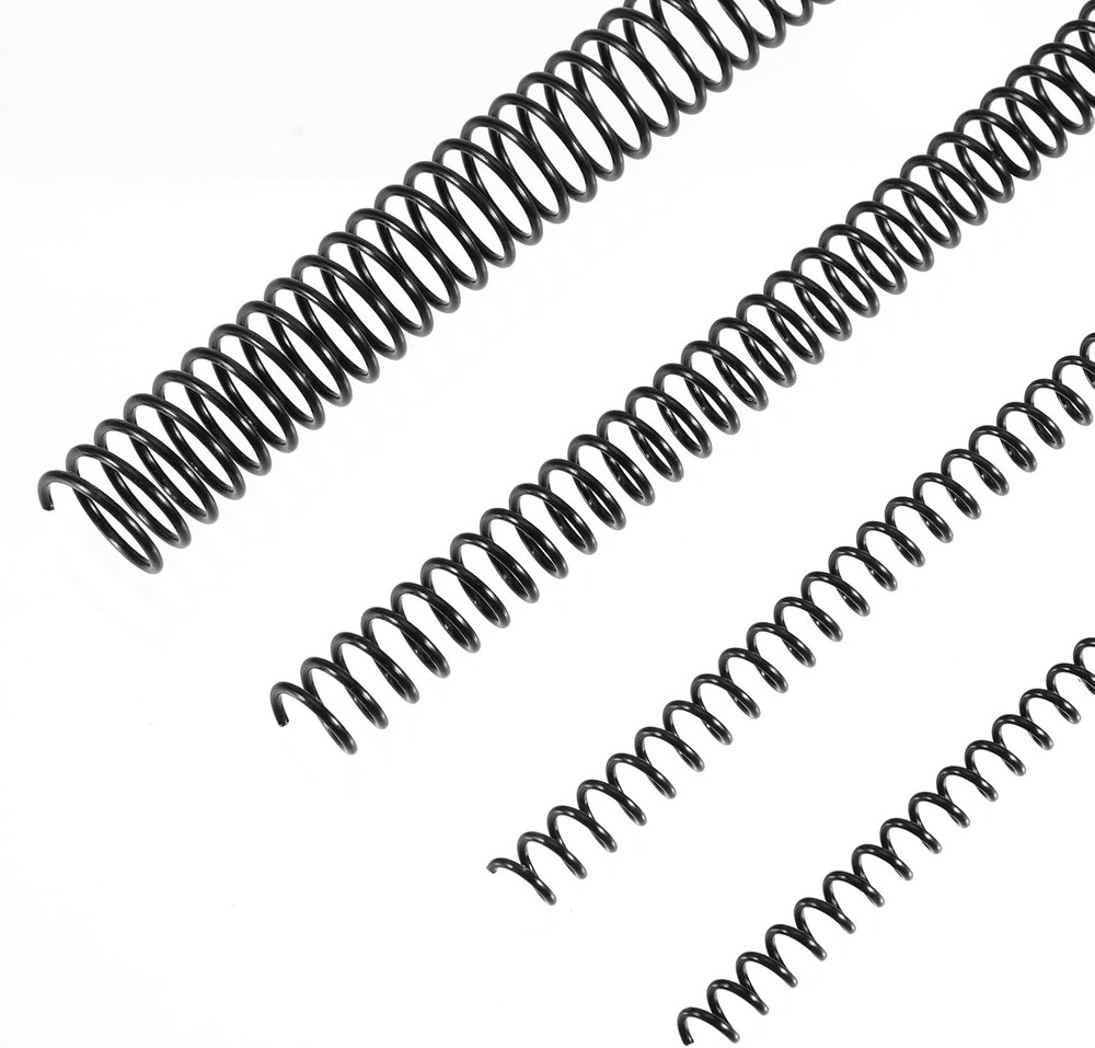 100 Pack Plastic Spiral Binding Coils 4:1 Pitch Spiral Binding Coils Binding Kit