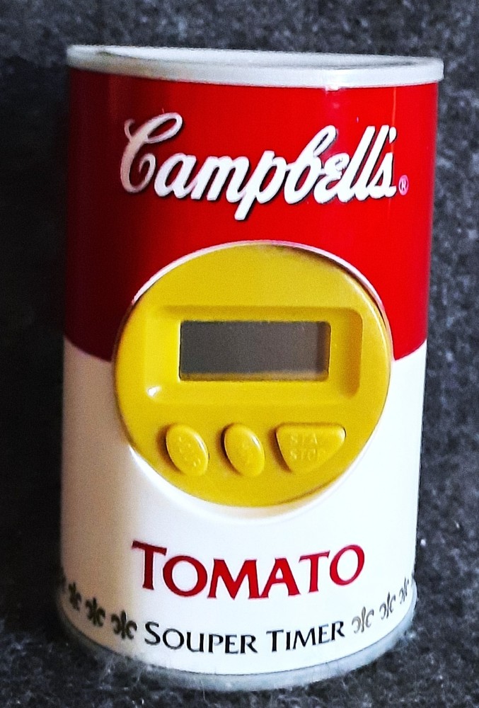 Campbell's "Souper Timer" Tomato Soup Can Digital Magnetic Kitchen Cooking