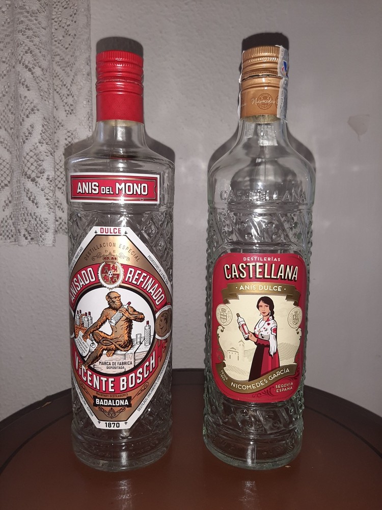 Anises Empty Glass Bottles