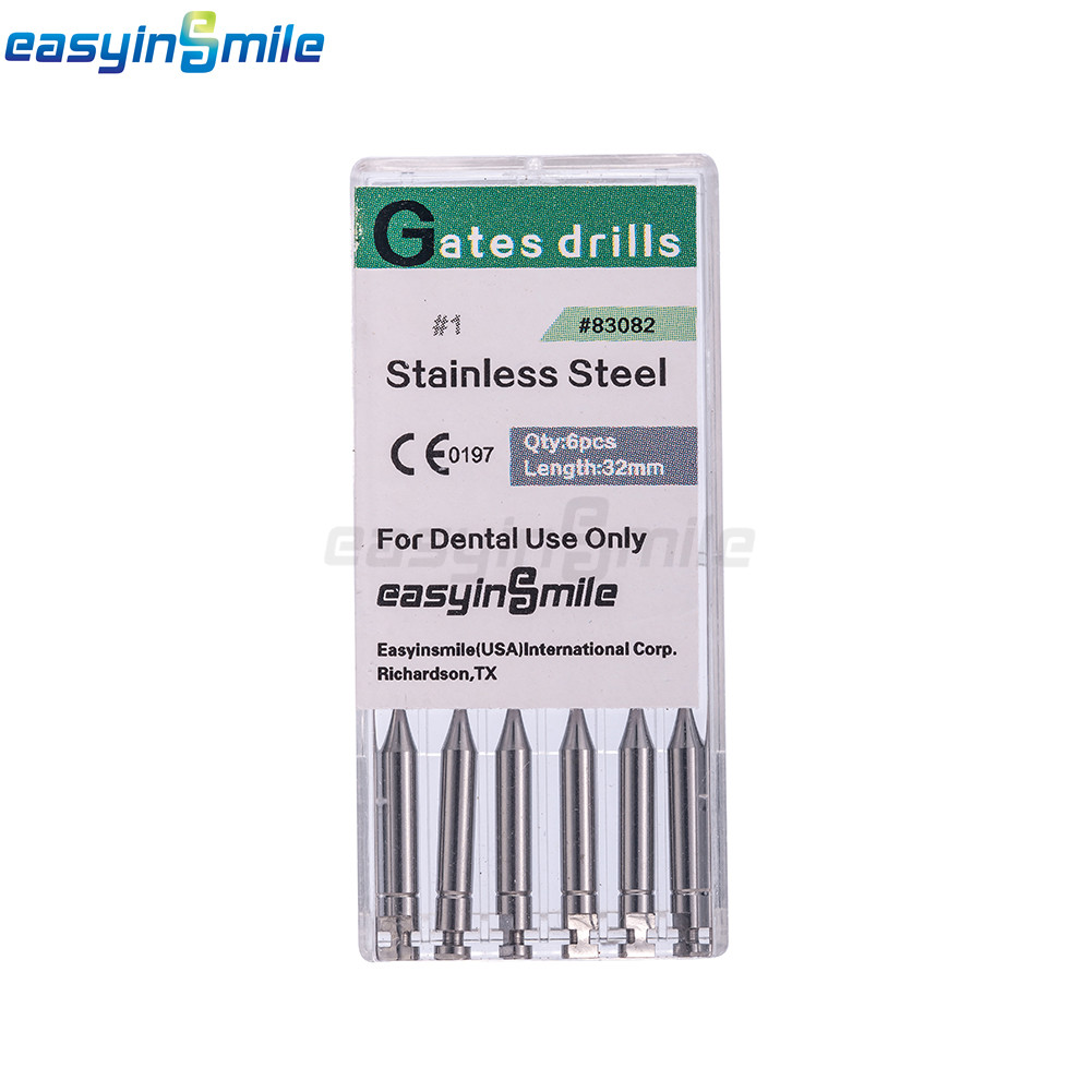 6pcs Endodontic Gates Drill Dental Peeso Reamers Glidden Rotary Paste Carriers
