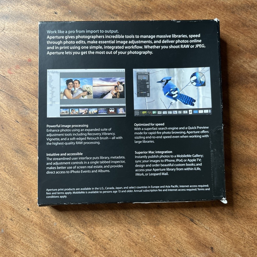 Apple Aperture 2 Photo Editing & Management Software w/ Serial & Manual 🔥Mac🔥