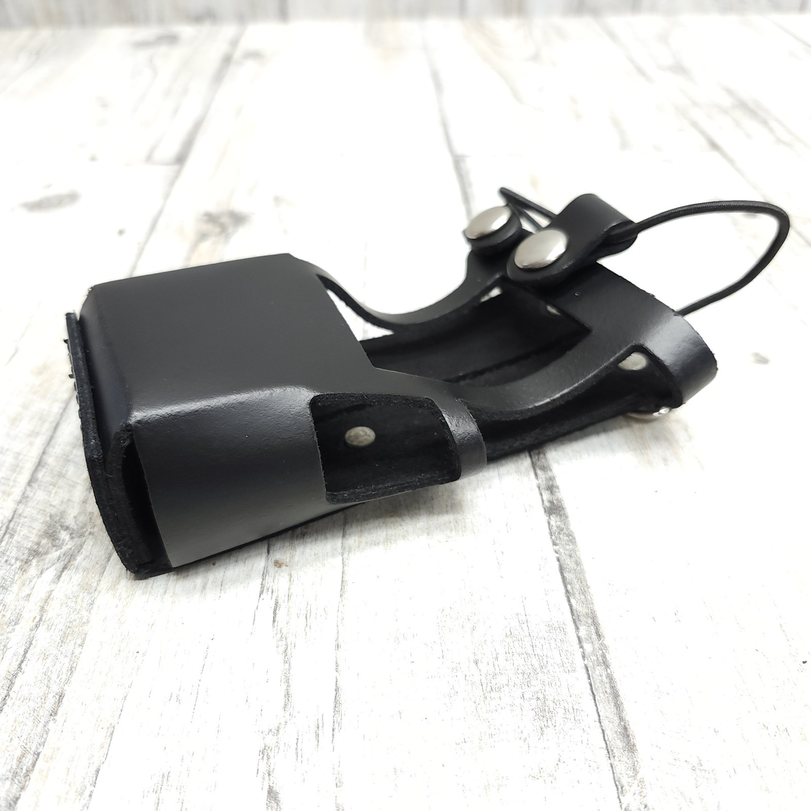 Perfect Fit Fireman's Leather Radio Holder for Motorola APX 6000 /8000 /XE