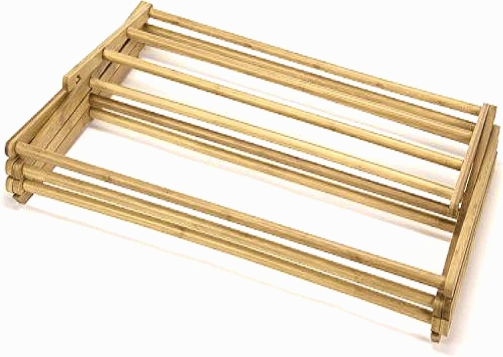 Wooden Clothes Drying Rack for Laundry - Collapsible Folding Bamboo Laundry ...