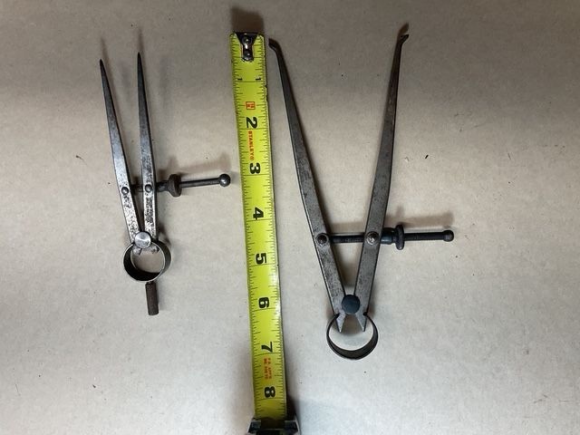 2 Vintage Spring Caliper Inside and Outside