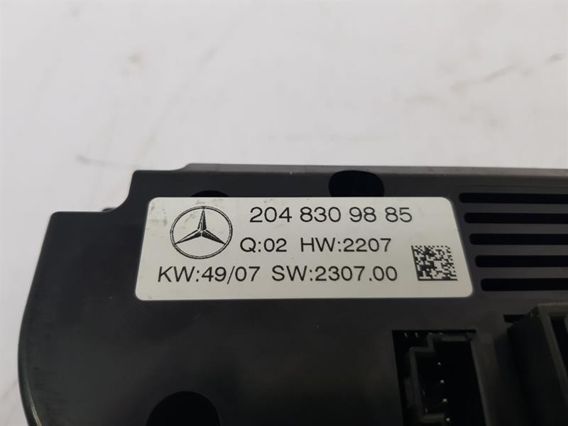 2008 MERCEDES C-CLASS HEATER CONTROL PANEL ASSEMBLY 2048309885