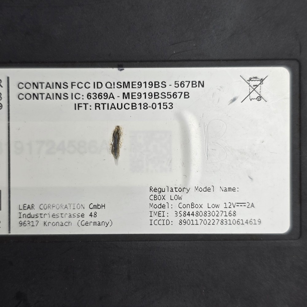 2017-2024 Audi S5 Emergency Call Communication Control Module 4K1035283C