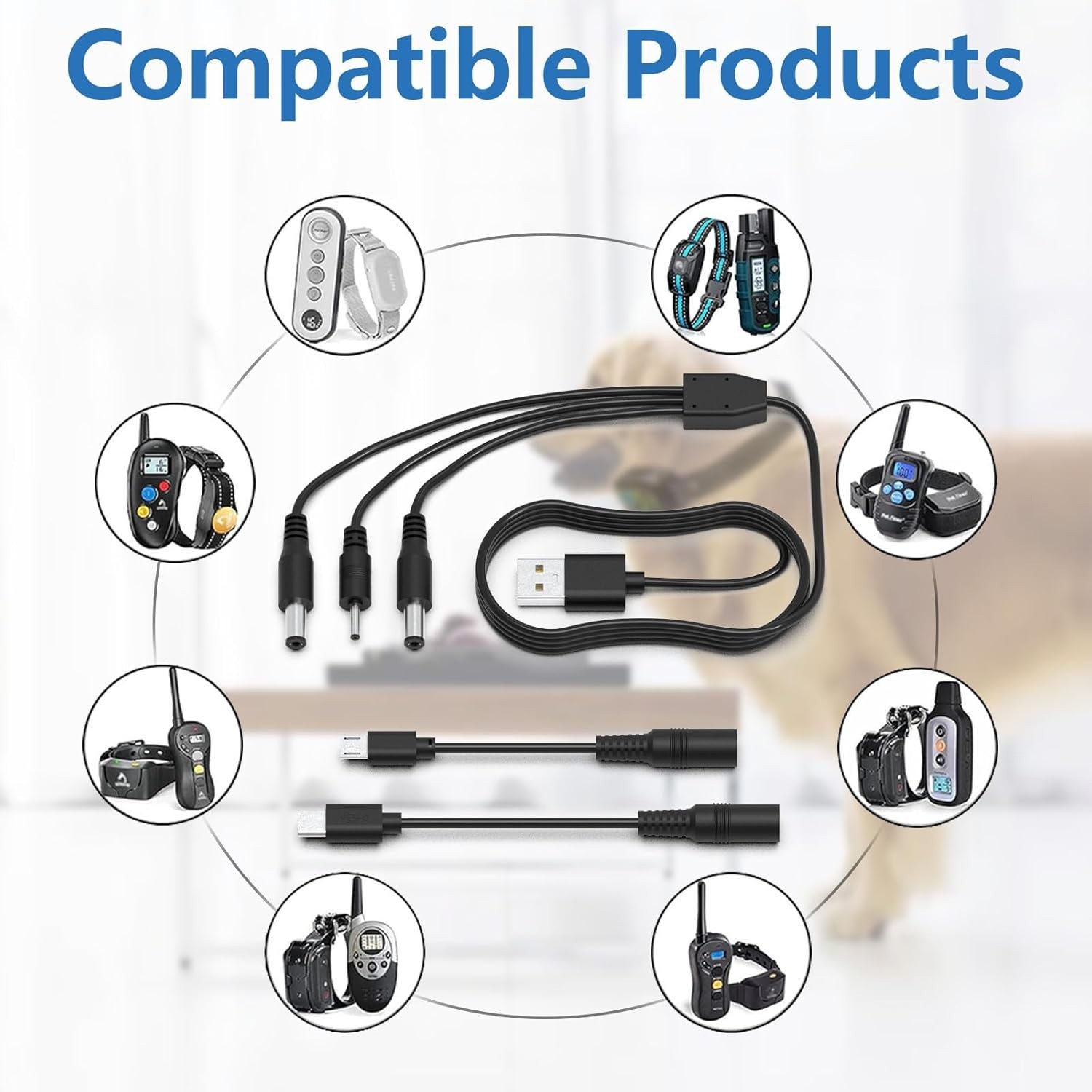 Shock Collar Charger Replacement for Dogrook Mini Educator,E Collar Charger for