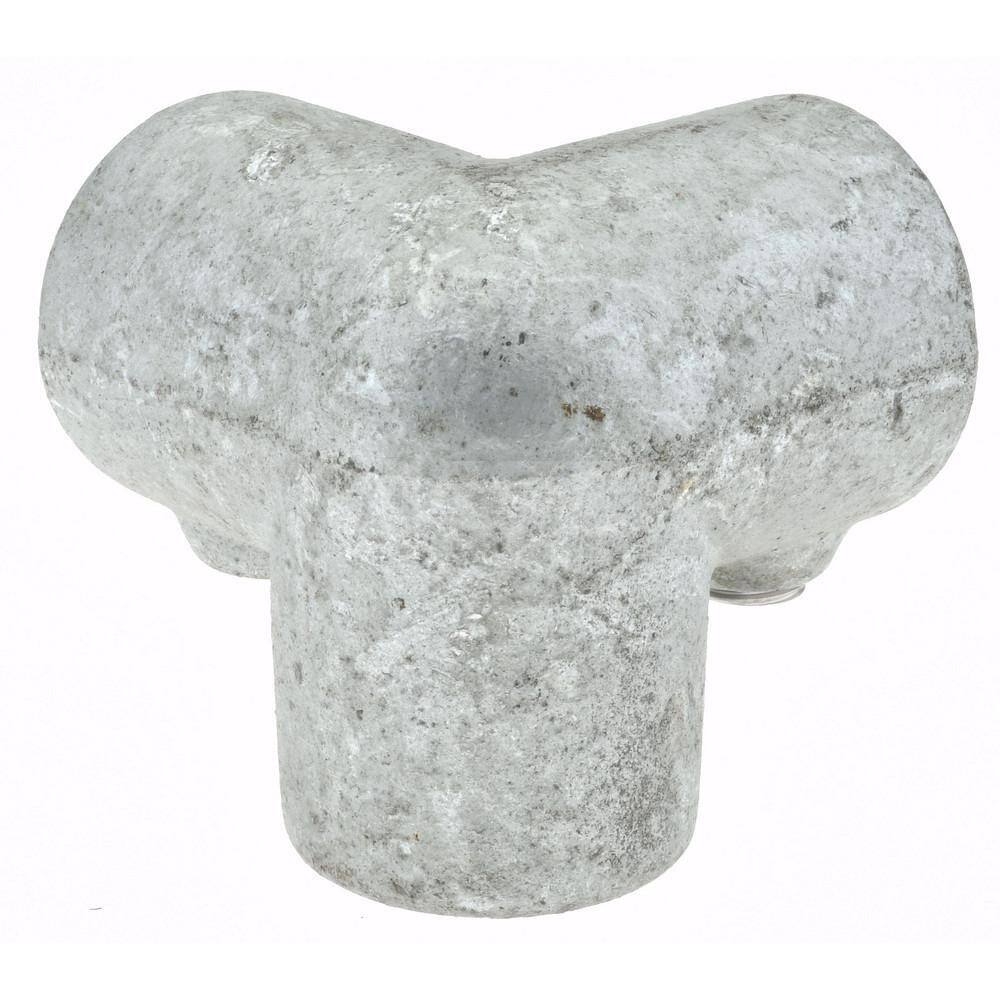 PRO-SAFE Galvanized Pipe Rail Fitting: 90° Side Outlet Elbow for 1" Pipe