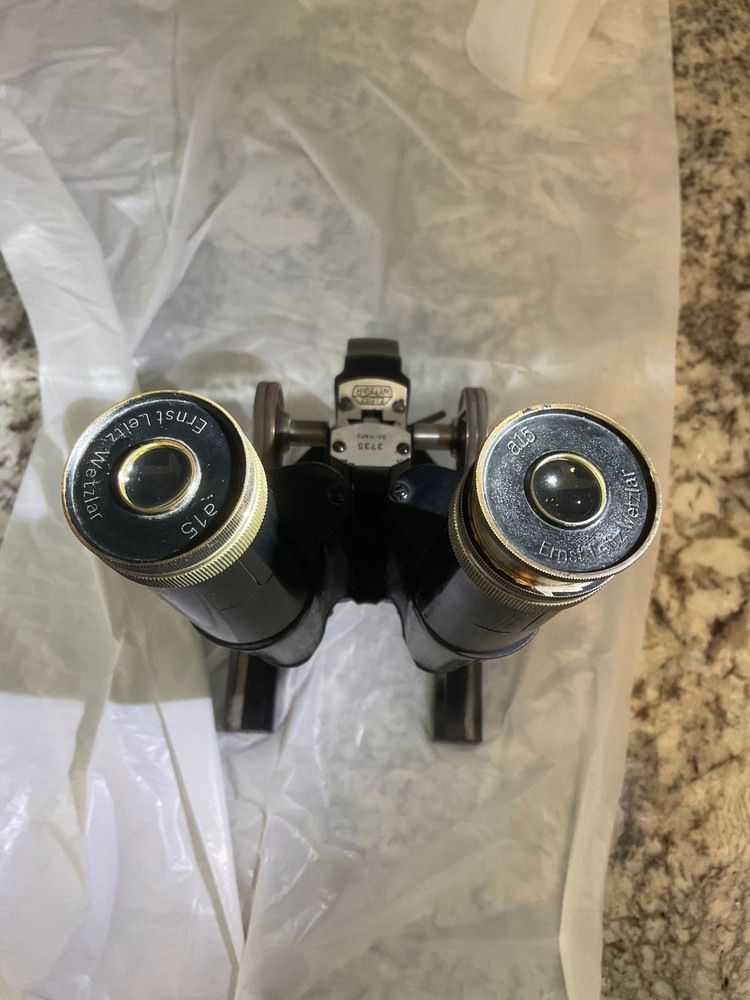 Vintage Rare Ernst Leitz Wetzlar Microscope 3735 (Germany)