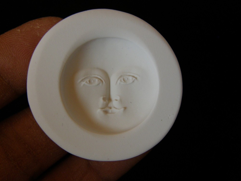 Moon Face Polymer Clay Mold (MD1354)