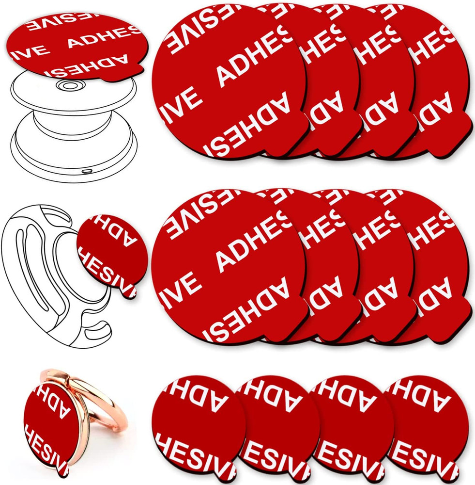 8 Pack Replacement Adhesive Pads for Pop Expanding phone Stand and Socket