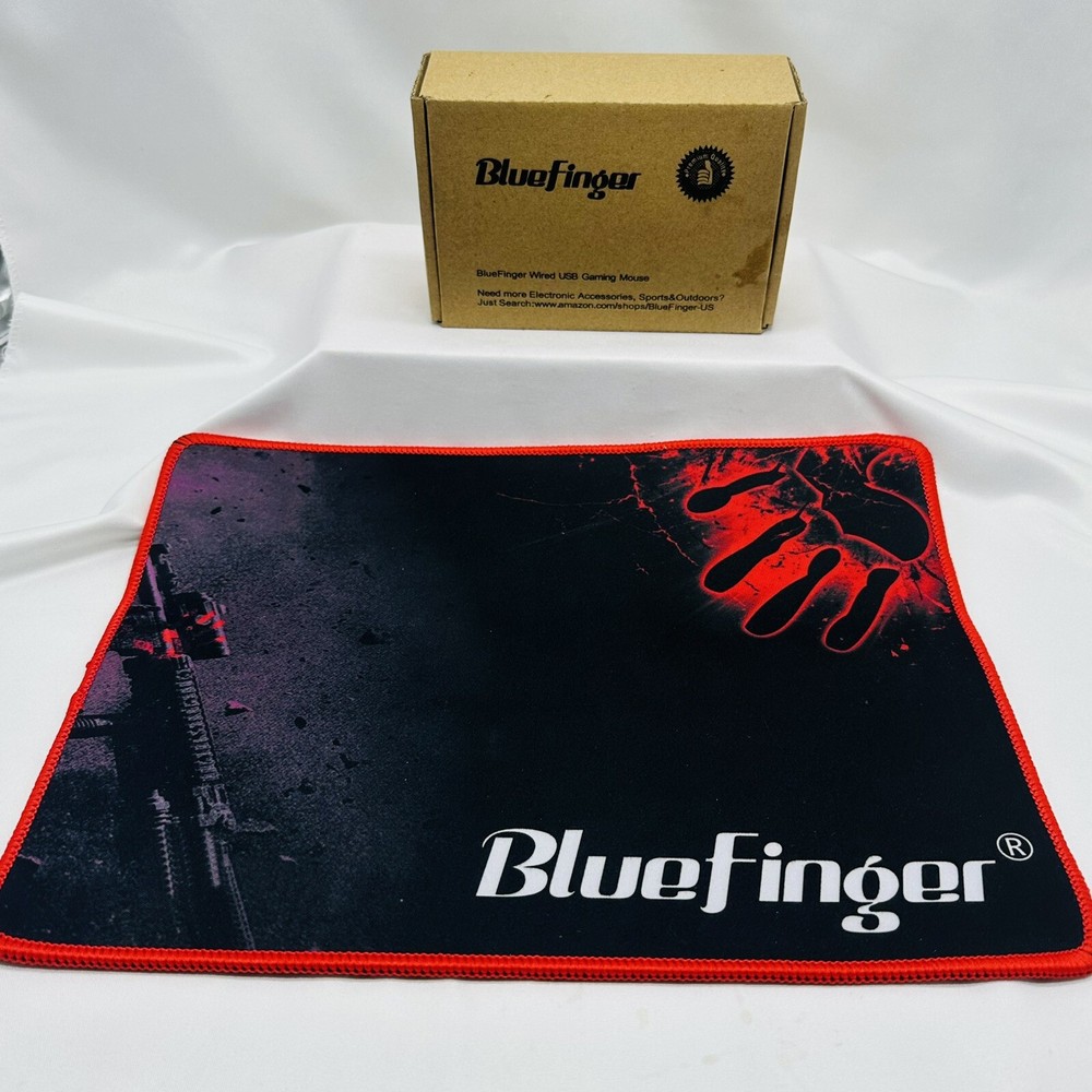 BlueFinger Wired USB Gaming Mouse + Mouse pad
