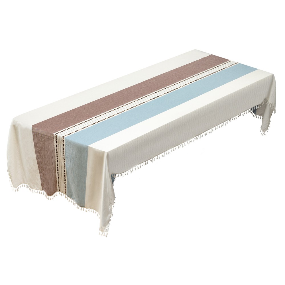 Rectangle Table Cloths Rustic Tablecloth Table Cover Waterproof 140*300cm US