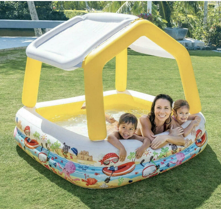 Intex Inflatable Canopy Pool New Summer Water Fun