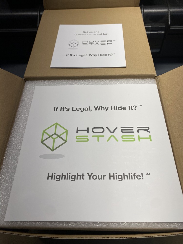 Hoverstash Marijuana Dispensary Flower Display Case