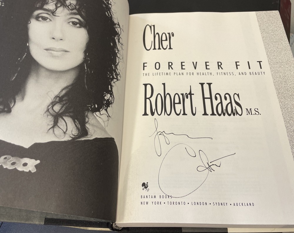 Cher Signed Book "Forever Fit" Auto with B&E Hologram
