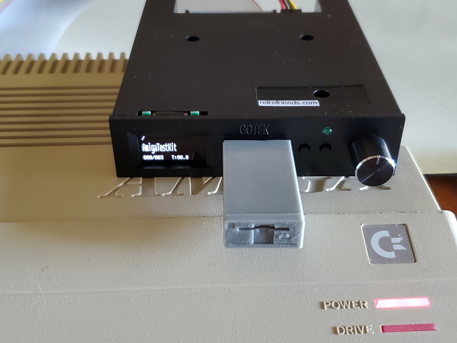 Gotek Black USB Floppy Emulator v3.44 OLED Speaker - Amiga Atari IBM Roland AKAI