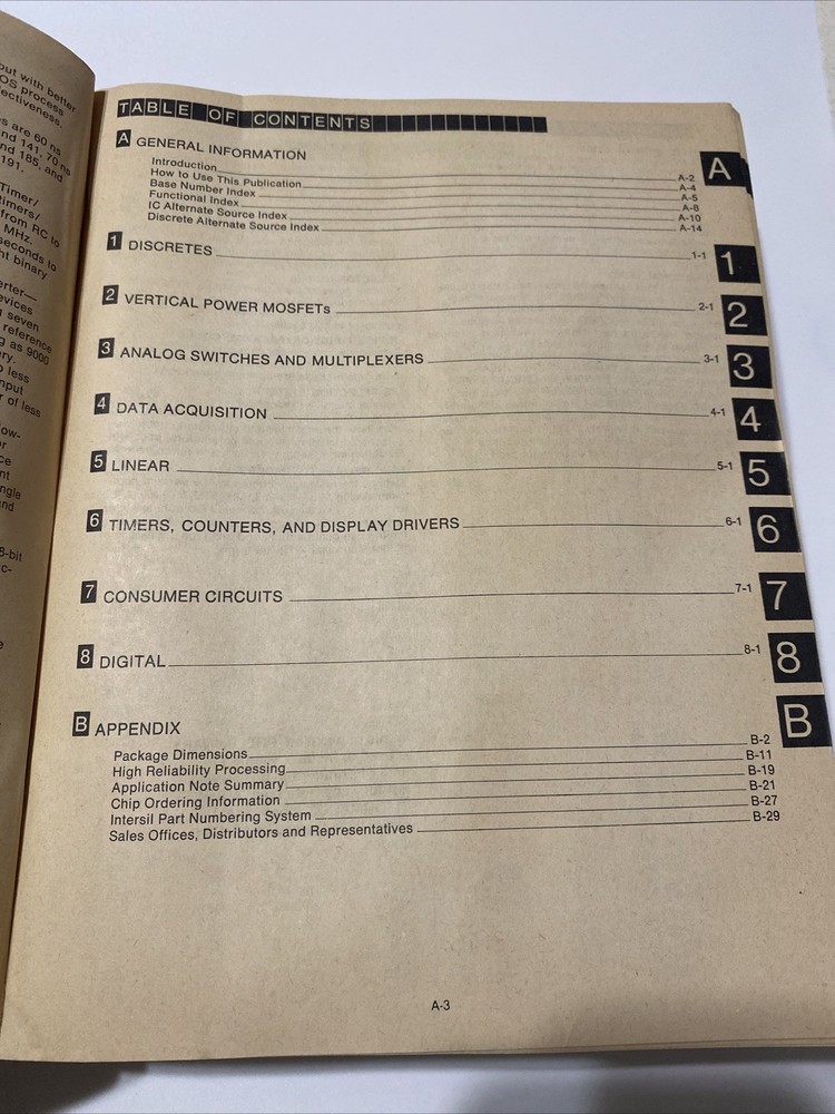 Intersil Data Book 1981