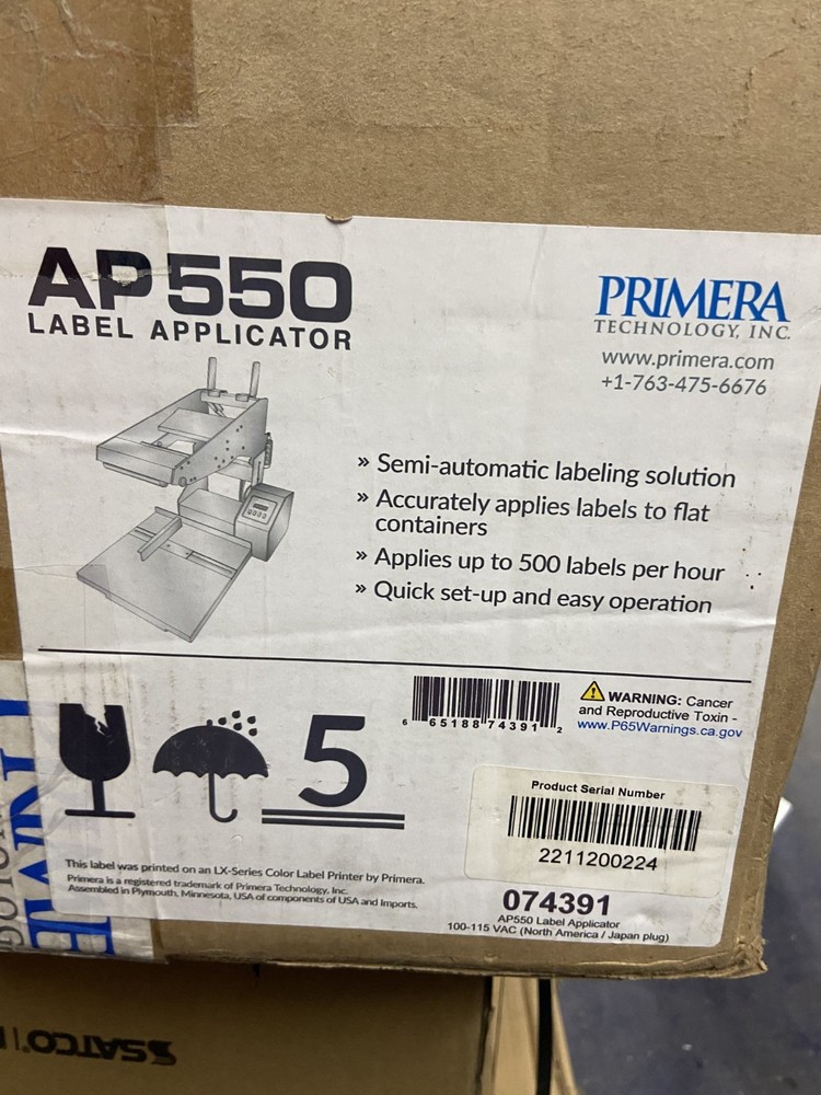 Primera AP550 Flat-Surface Label Applicator | Semi-Automatic | Pro Condition