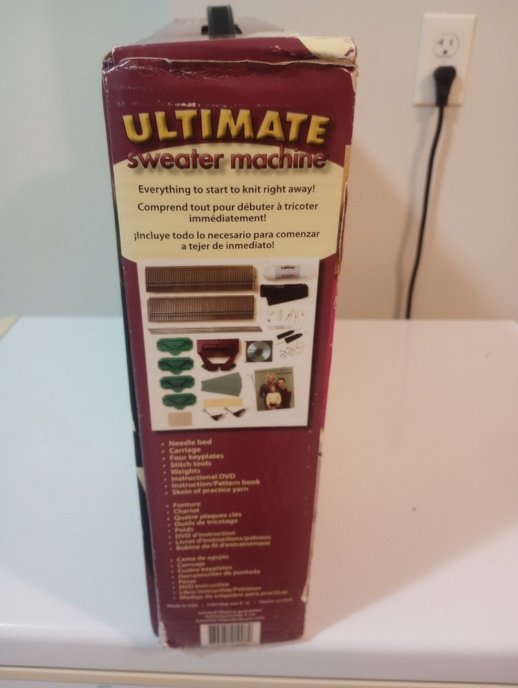 Ultimate Sweater Machine Knitting System Fast & Easy Knitting Preowned