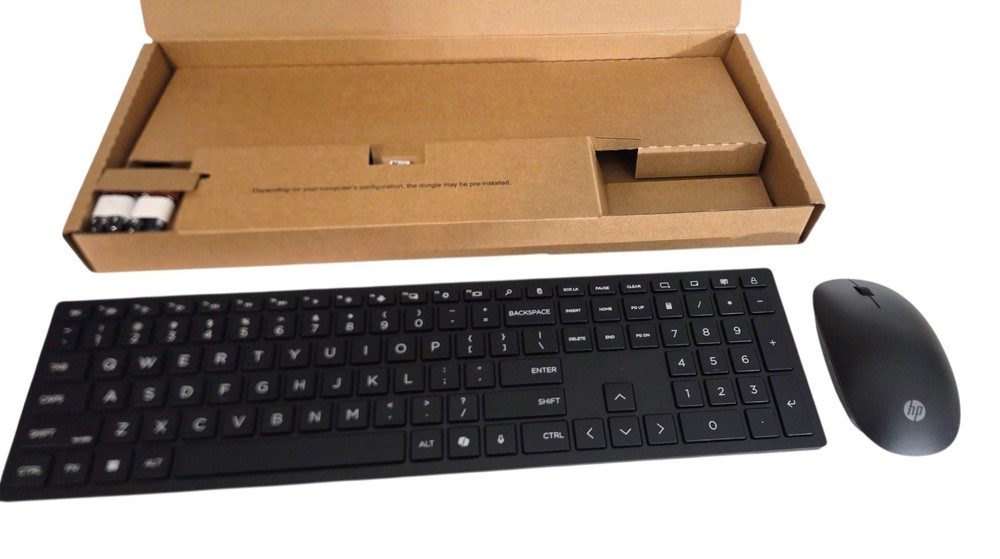 NIB Black Wireless Keyboard and Mouse for HP Hewlett Packard Computer Laptop
