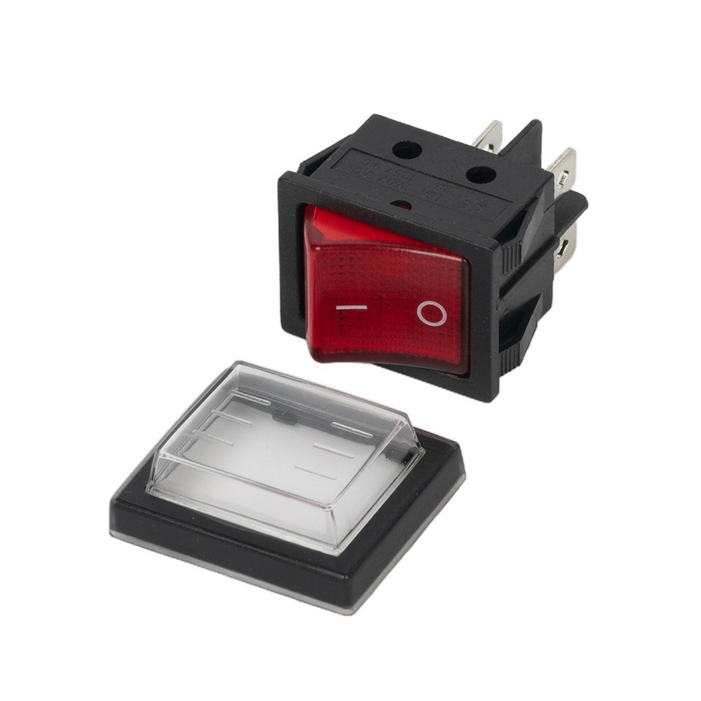 16A 250VAC / 20A 125VAC Rocker Switch 2 Position Accessory KCD4 Practical