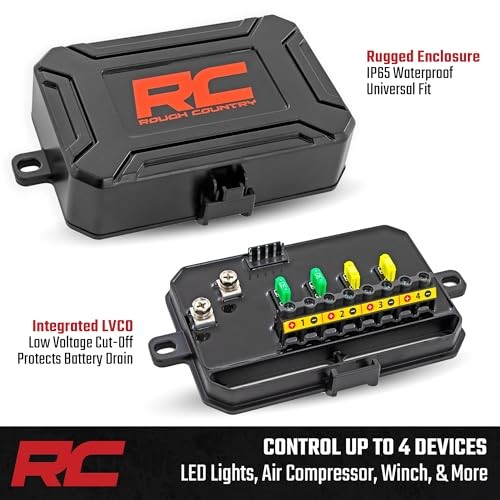 4-Gang RGB Backlit Switch Panel & Relay System - Universal Light & Off-Road