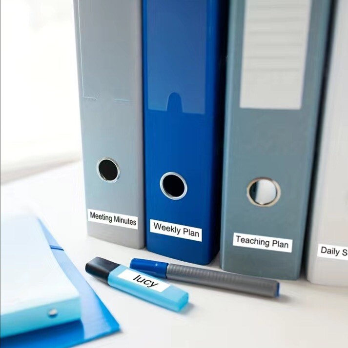 10PK For Dymo D1 Black on White S0720530 Label Tape Cassette 45013 1/2" 12mm 160