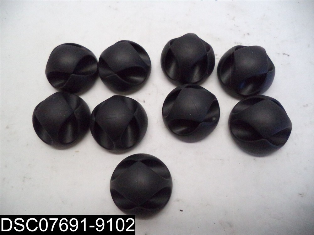 QTY=9: Black Computer Desk Cable Clips