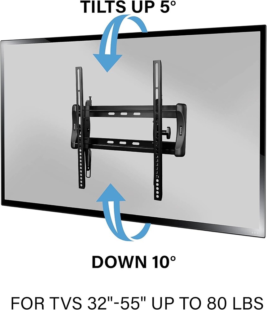 Universal Tilting TV Wall Mount for 50-86" Compatible w Amazon Fire TVs- OPENBOX