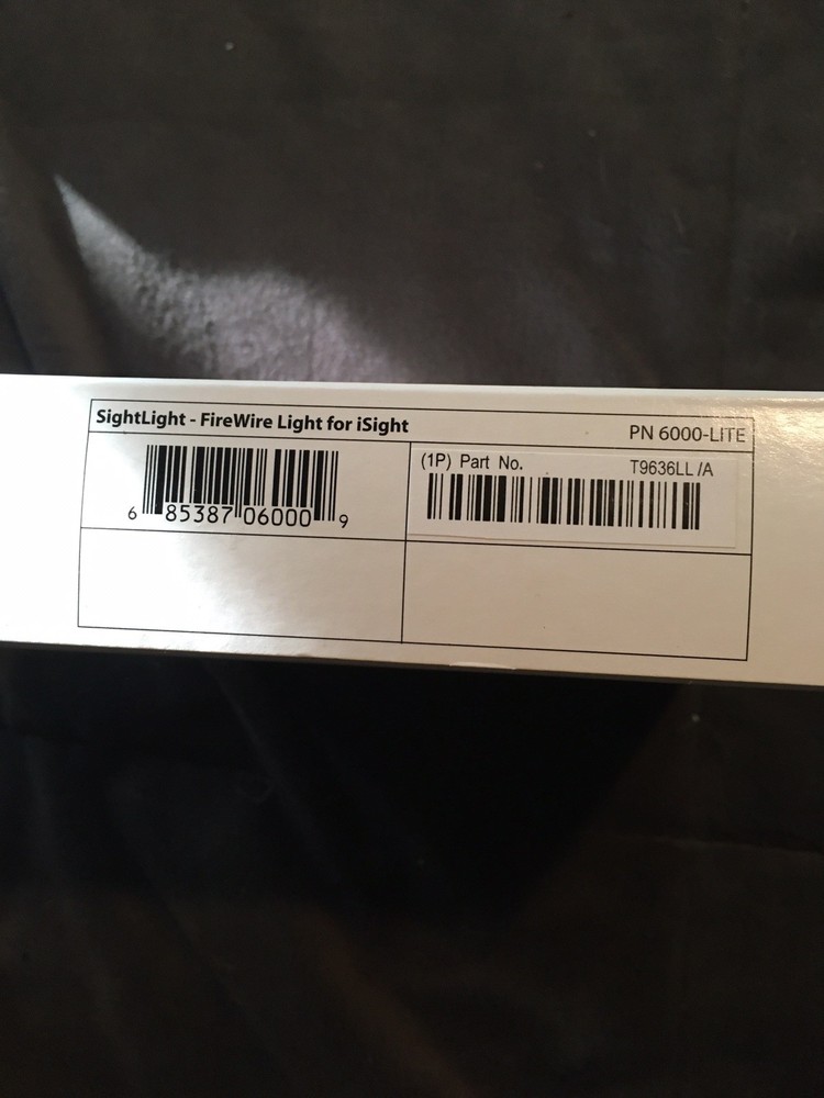 Griffin Technology SightLight Firewire Light For iSIGHT Camera Mac *open box*