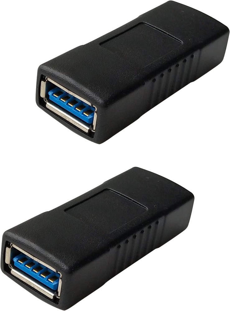 USB 3.0 Female Coupler Adapter 2 Pack Data Extension