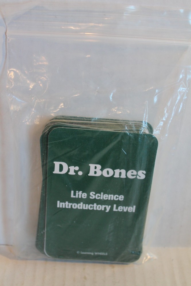 Dr. Bones "Life Science Introductory Level" Educational Card Game Grades 2+ NEW