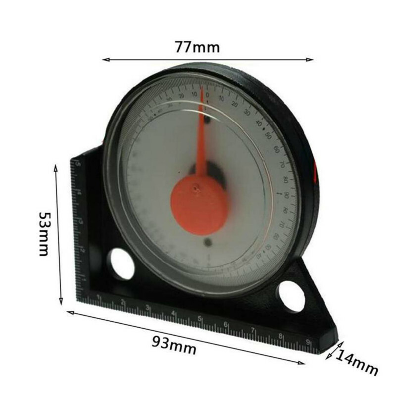 Slope Inclinometer Level Angle Finder Measuring Gauging Tools Magnetic Base