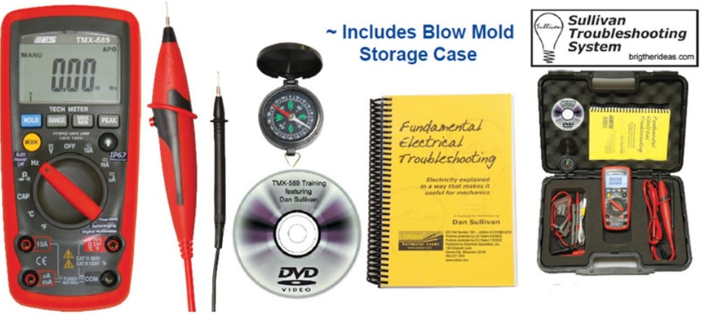 ESI Electronic Specialties TMX-589 True RMS Digital Multimeter TECH METER KIT