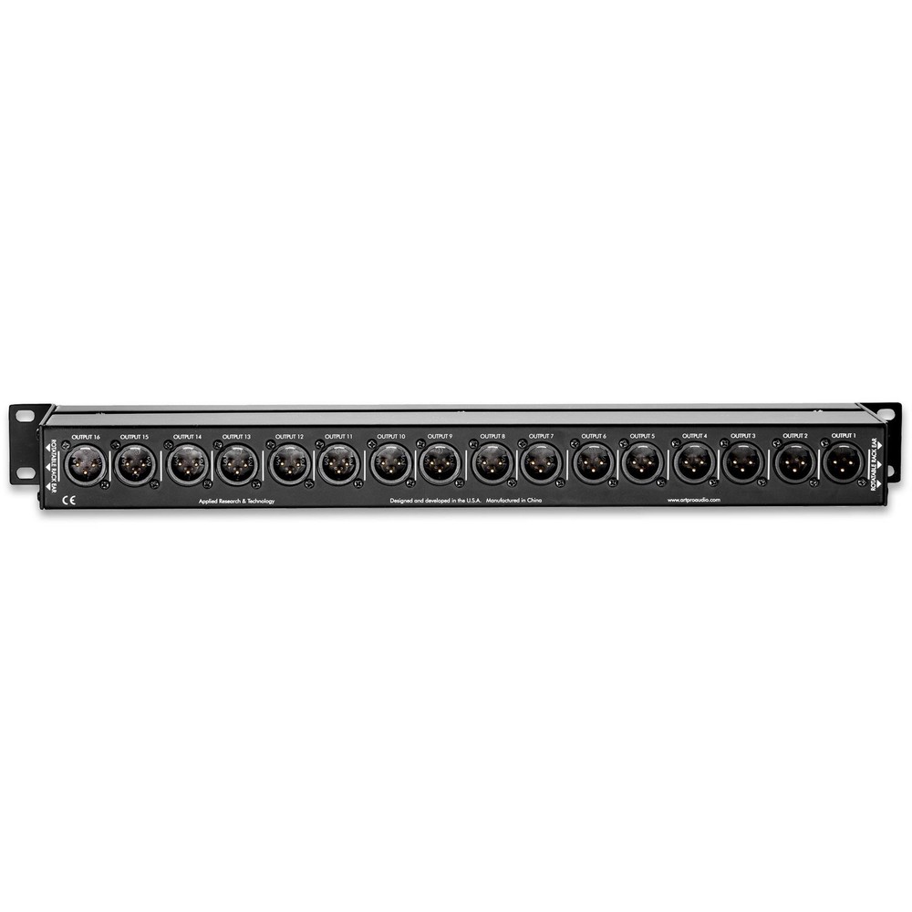 ART P16 16-Channel XLR Balanced PatchBay Bundle with 2 XLR Cables