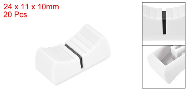 20 x 24mmx11mmx10mm Console Mixer Slider Fader Knobs Replacement