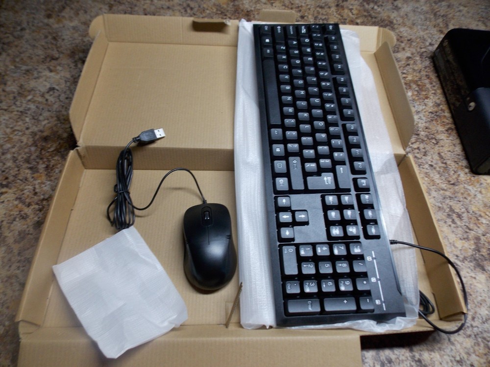 NEW IN BOX  KBM Wired Keyboard and Mouse Combo