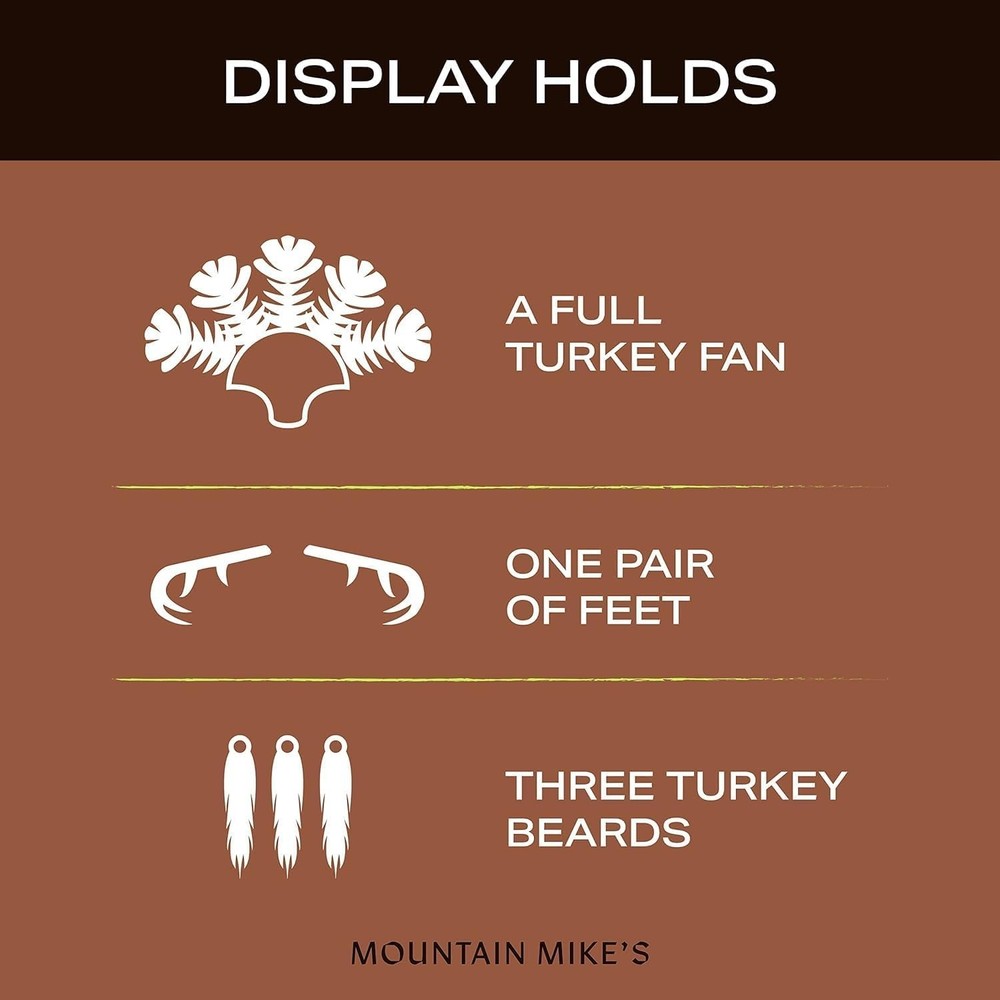 Beard Master Turkey Mounting Kit Mossy Oak Bottomland Wall Plaque