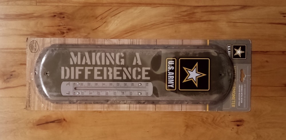 U.S. ARMY Outdoor Large Thermometer Making A Difference