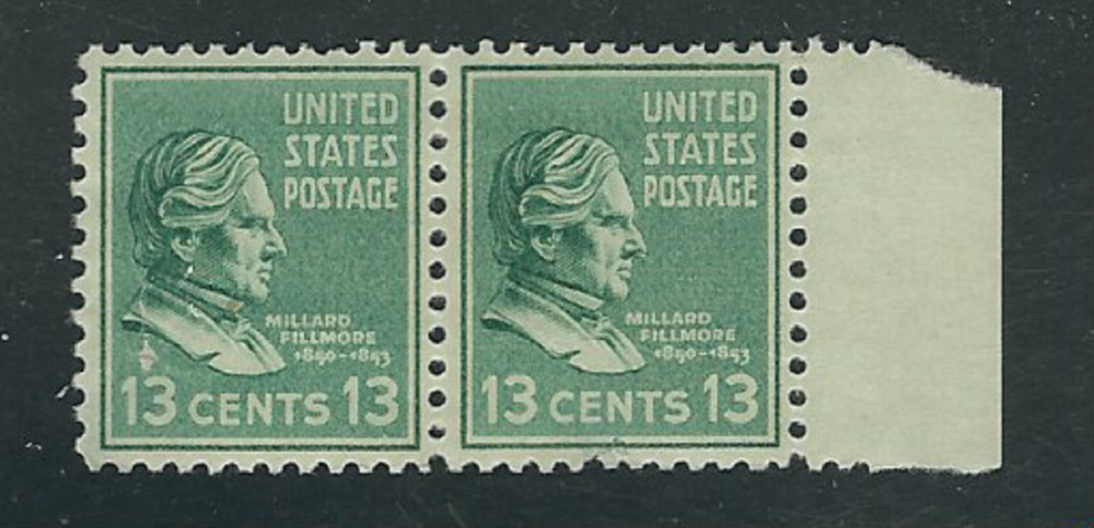 Scott #818...13 Cent...Fillmore...Pair...MH