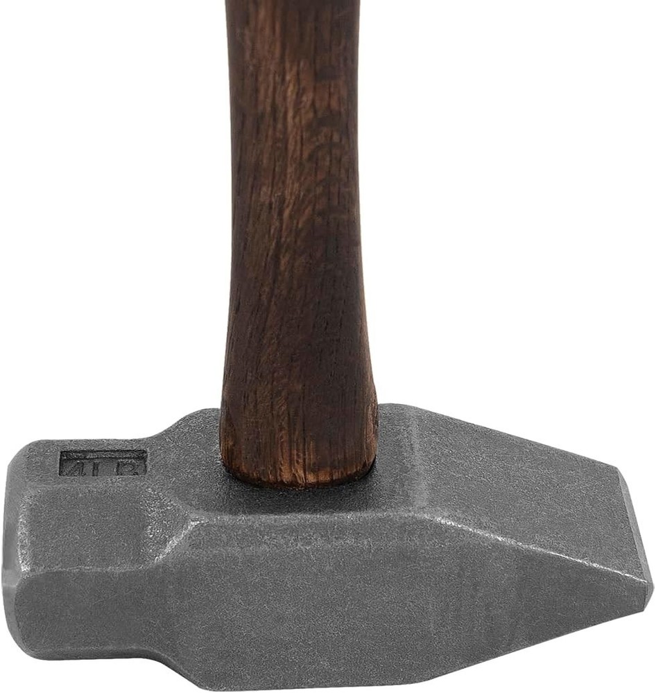 4LB Blacksmith Cross Pein Hammer Forging Knife Hammer Anvil Tool Versatile Tool