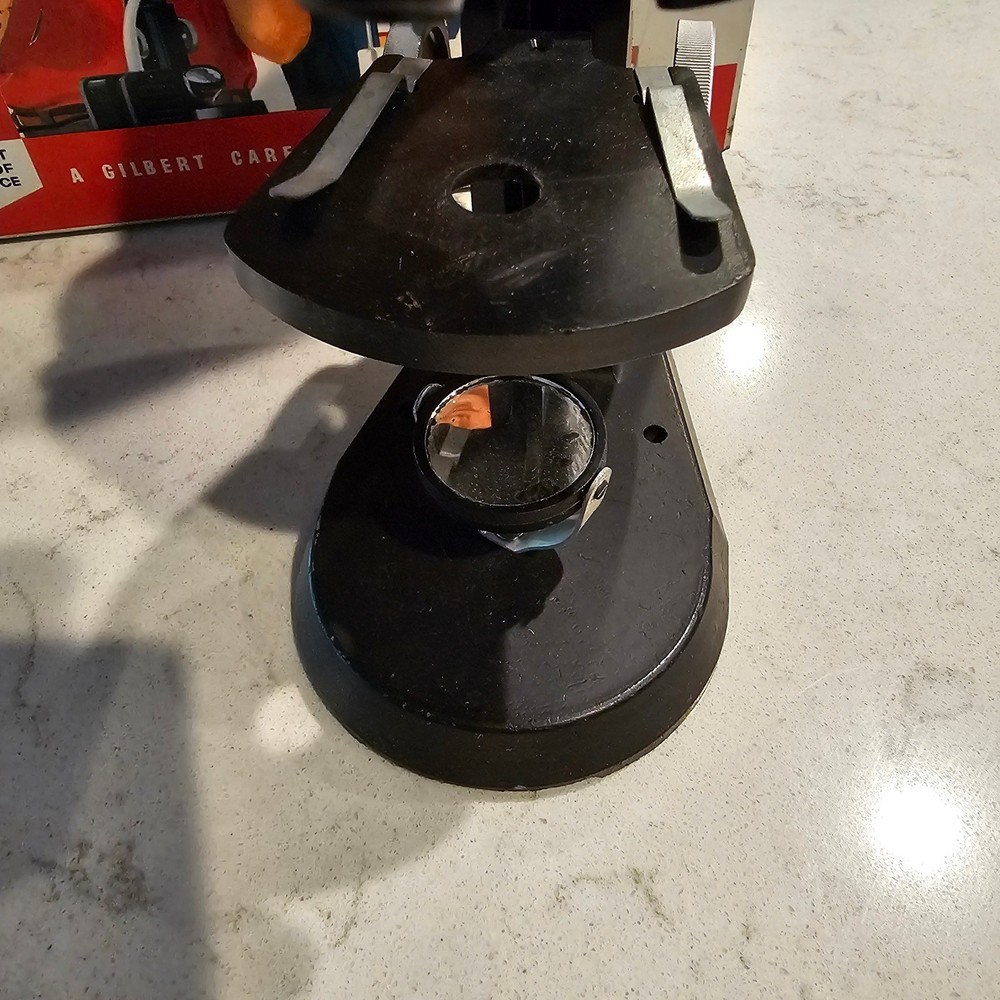 Vintage Gilbert Microscope and Lab Set Career Building Science 1960 Incomplete