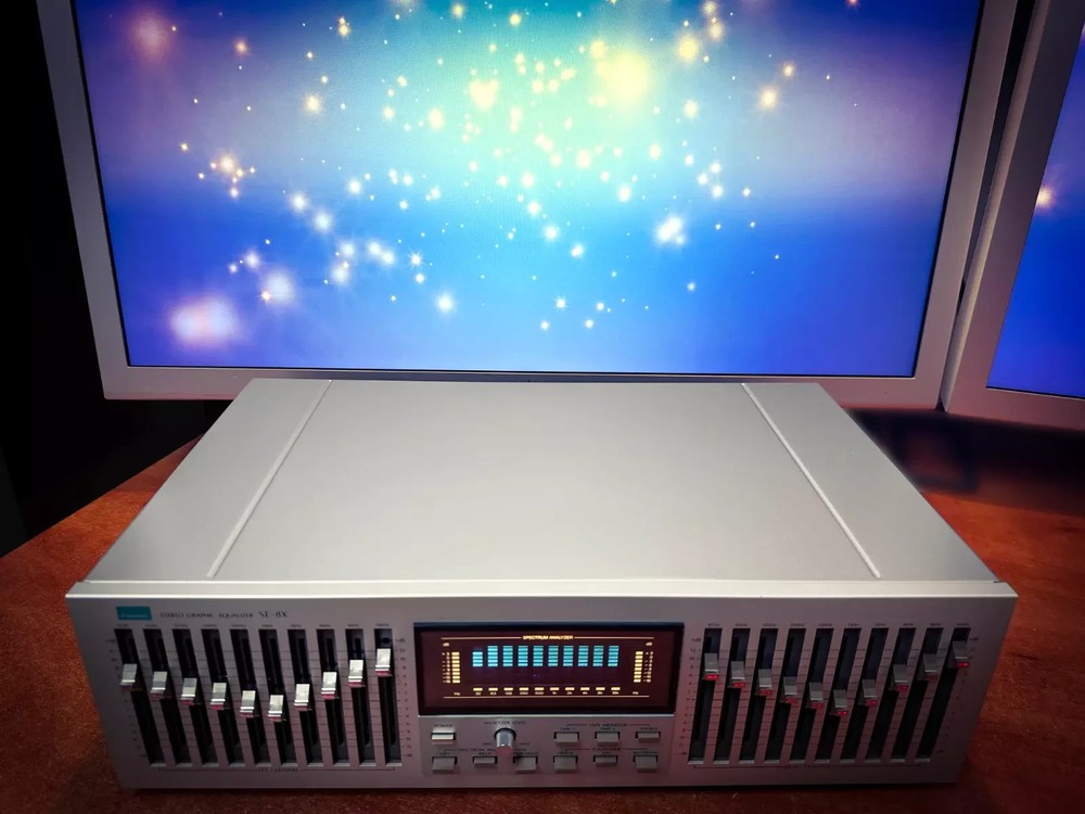 SANSUI SE-8X SILVER 🌈RaRe🌈 Original Box Vintage Stereo Equalizer
