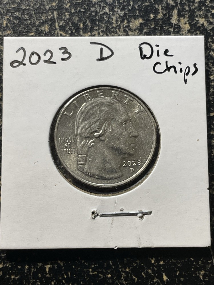 2023 D Edith Kanaka’Ole Quarter with (Cold Sores) Die Chip Errors