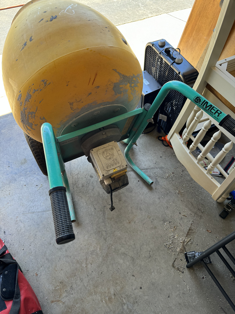 Imer Wheelman II 5 Cubic Ft. Cement MIxer - Poly