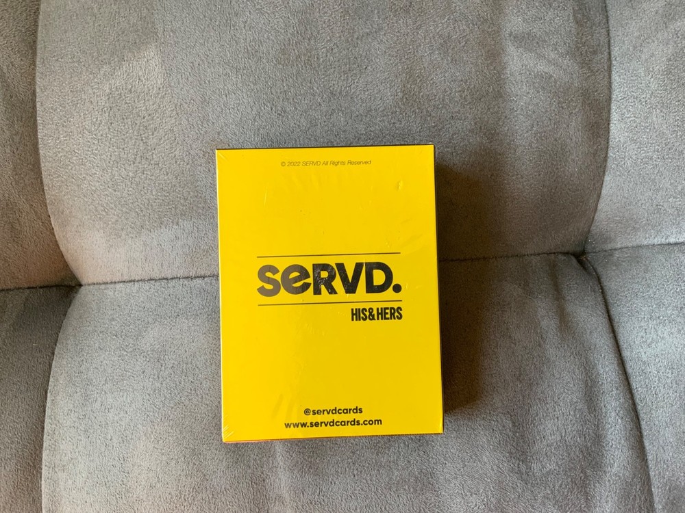 Servd His & Hers Card Game 2022 NEW Sealed